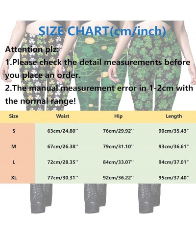 Maternity Athletic Leggings 7/8 Irish Festival Cartoon Print Color Block Pants Soft Stretchy Leggings for Women Black-pants H...