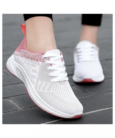 Women's Sneakers Slip On Walking Shoes Round Toe Comfort Athletic Running Shoes Sandals Women Dressy Summer Pink $17.29 Athle...