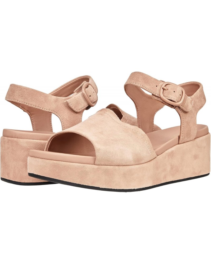 Women's Kimmei Way Wedge Sandal, Dark Blush Suede, 6.5 $27.92 Sandals