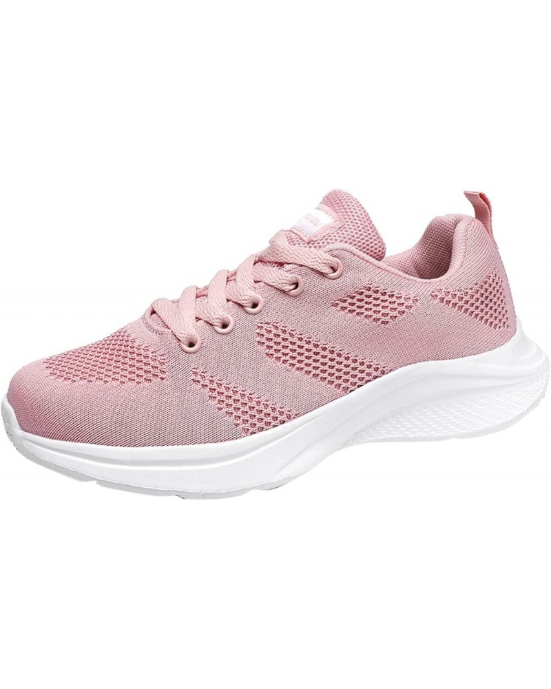 Womens Running Sneakers, Women's Sneakers Slip On Walking Shoes Round Toe Comfort Athletic Running Shoes Gift Z 01-pink $18.1...