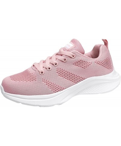 Womens Running Sneakers, Women's Sneakers Slip On Walking Shoes Round Toe Comfort Athletic Running Shoes Gift Z 01-pink $18.1...