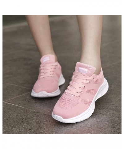 Womens Running Sneakers, Women's Sneakers Slip On Walking Shoes Round Toe Comfort Athletic Running Shoes Gift Z 01-pink $18.1...