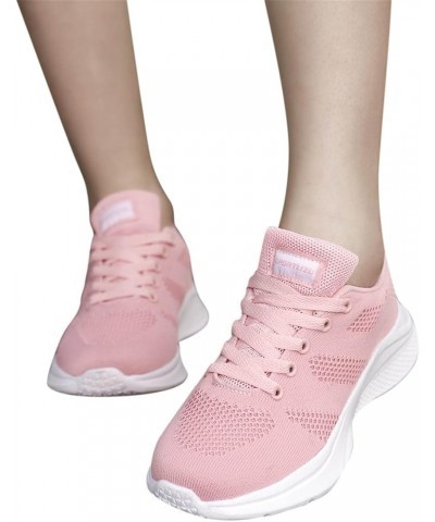 Womens Running Sneakers, Women's Sneakers Slip On Walking Shoes Round Toe Comfort Athletic Running Shoes Gift Z 01-pink $18.1...