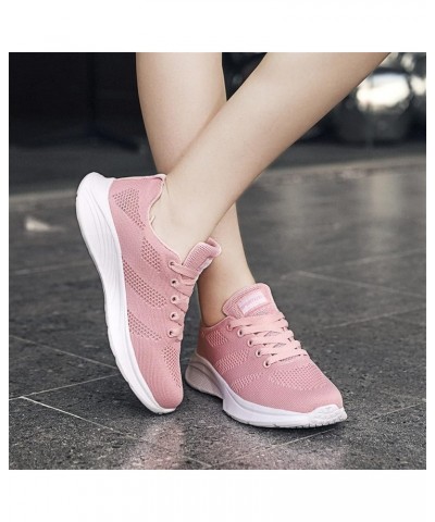 Womens Running Sneakers, Women's Sneakers Slip On Walking Shoes Round Toe Comfort Athletic Running Shoes Gift Z 01-pink $18.1...