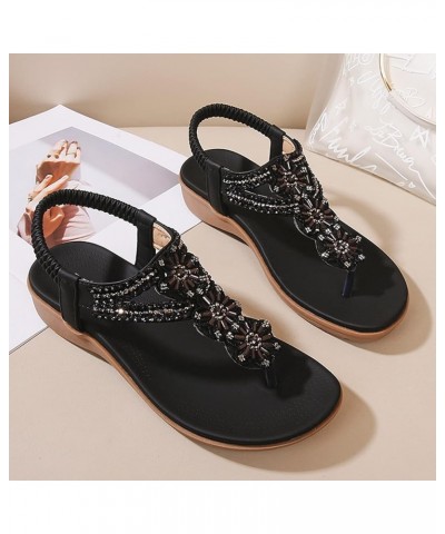 Plantar Fasciitis Relief Shoes for Women Sandals Walking Shoes Women Orthopedic Black Platform Sandals Women's Walking Sandal...