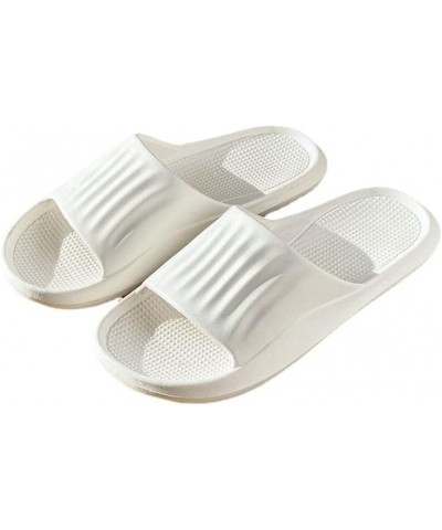 Women's Shower Sandal Solid Summer Open Toe Slippers Cute Anti-Slip Bathroom Quick Drying Bath Slippers (7.5,White) $11.52 Sl...