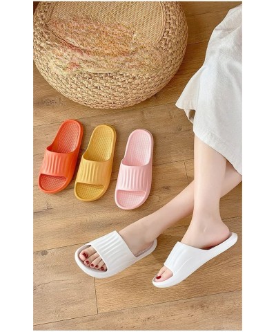 Women's Shower Sandal Solid Summer Open Toe Slippers Cute Anti-Slip Bathroom Quick Drying Bath Slippers (7.5,White) $11.52 Sl...