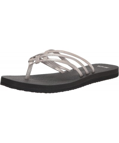 Yoga Sandy Metallic 11 Silver $20.39 Sandals