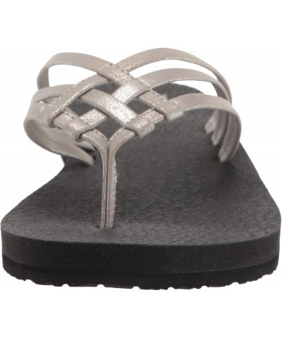 Yoga Sandy Metallic 11 Silver $20.39 Sandals