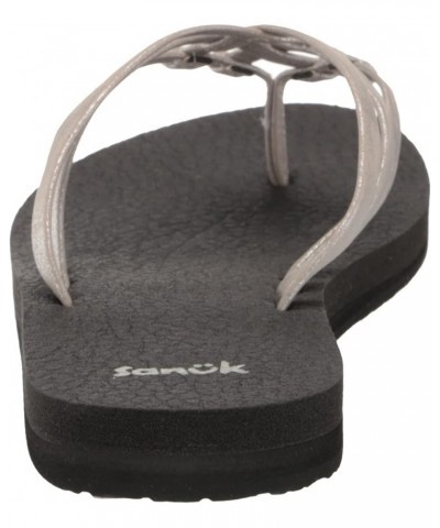 Yoga Sandy Metallic 11 Silver $20.39 Sandals