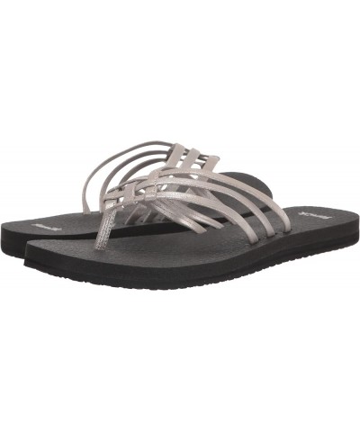 Yoga Sandy Metallic 11 Silver $20.39 Sandals