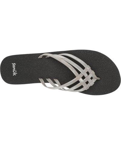 Yoga Sandy Metallic 11 Silver $20.39 Sandals