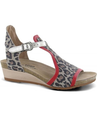 Footwear Women's Fiona Wedge Sandal Cheetah/Kiss Red/Radiant Gold $46.98 Sandals