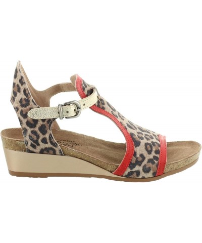 Footwear Women's Fiona Wedge Sandal Cheetah/Kiss Red/Radiant Gold $46.98 Sandals