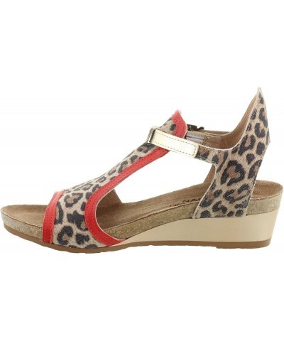 Footwear Women's Fiona Wedge Sandal Cheetah/Kiss Red/Radiant Gold $46.98 Sandals