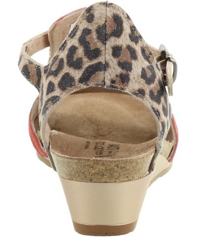 Footwear Women's Fiona Wedge Sandal Cheetah/Kiss Red/Radiant Gold $46.98 Sandals