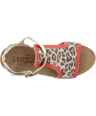 Footwear Women's Fiona Wedge Sandal Cheetah/Kiss Red/Radiant Gold $46.98 Sandals