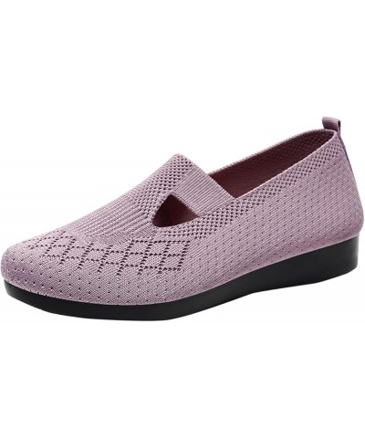 Women Flats Wide Width Red Flats for Women Slip On Bow Flat Shoes Womens Shoes Flats C-pink $17.77 Loafers & Slip-Ons