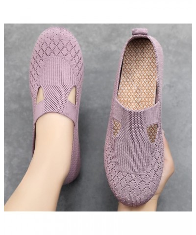 Women Flats Wide Width Red Flats for Women Slip On Bow Flat Shoes Womens Shoes Flats C-pink $17.77 Loafers & Slip-Ons