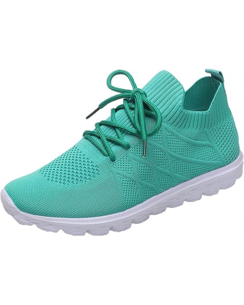 Women Running Shoes Womens Mens Comfortable Lightweight Walking Tennis Sneakers Christmas Canvas Walking Shoes Mint Green $18...