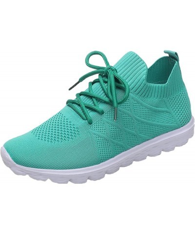 Women Running Shoes Womens Mens Comfortable Lightweight Walking Tennis Sneakers Christmas Canvas Walking Shoes Mint Green $18...