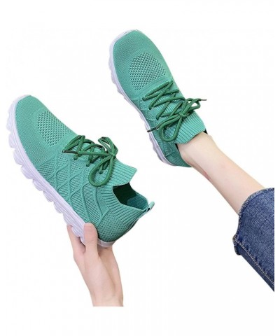 Women Running Shoes Womens Mens Comfortable Lightweight Walking Tennis Sneakers Christmas Canvas Walking Shoes Mint Green $18...