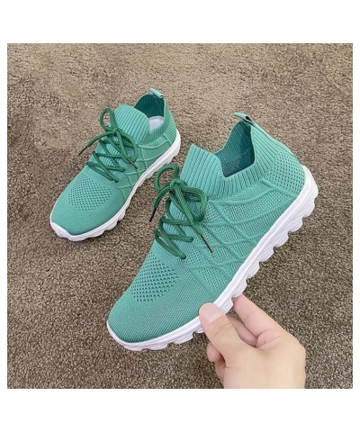 Women Running Shoes Womens Mens Comfortable Lightweight Walking Tennis Sneakers Christmas Canvas Walking Shoes Mint Green $18...