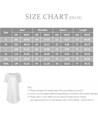 Short Sleeve Tops for Women Comfy Printed Blouse Dress Casual Loose O Neck Tops 2024 Tees Plus Size Pullover T Shirt 2-purple...