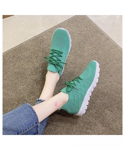 Women Running Shoes Womens Mens Comfortable Lightweight Walking Tennis Sneakers Christmas Canvas Walking Shoes Mint Green $18...