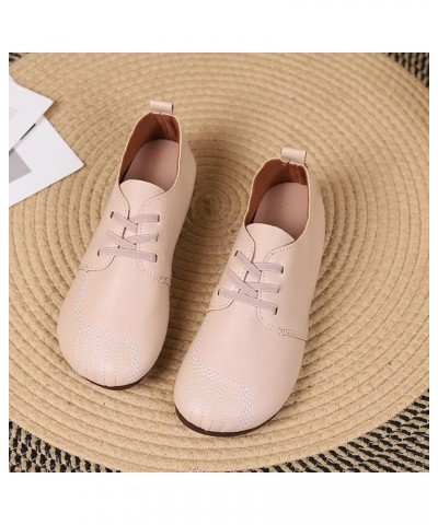 Women's Comfort Loafers Ladies Soft Loafers Comfortable Flats Flats Shoes Women Beige $18.08 Loafers & Slip-Ons