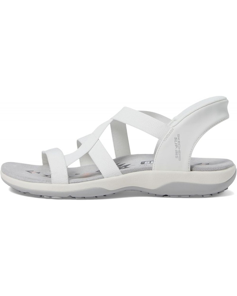 Women's Reggae Slim-Stretch Flex Hands Free Slip-ins Sandal White $22.95 Athletic Shoes