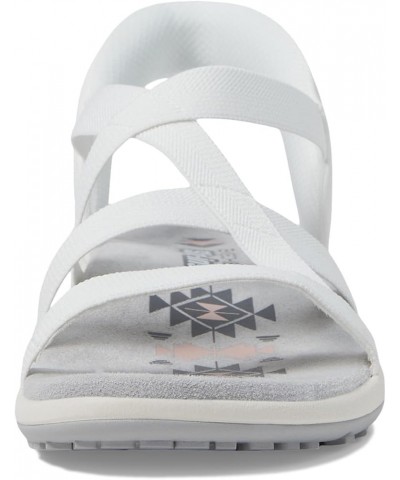 Women's Reggae Slim-Stretch Flex Hands Free Slip-ins Sandal White $22.95 Athletic Shoes