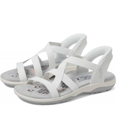 Women's Reggae Slim-Stretch Flex Hands Free Slip-ins Sandal White $22.95 Athletic Shoes