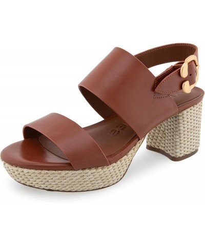 Women's Camera Heeled Sandal Ginger Bread Combo $51.50 Sandals