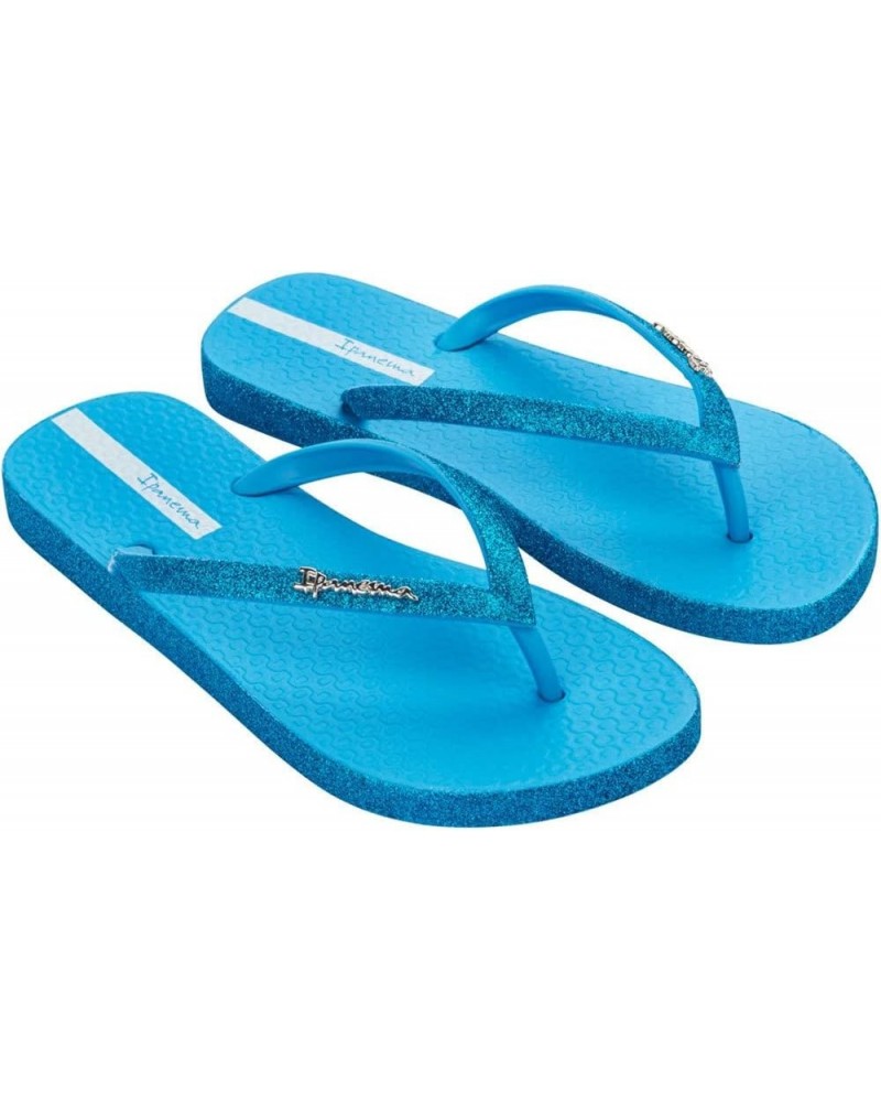 Women's Flip-Flop Blue Glitter Blue $25.07 Sandals