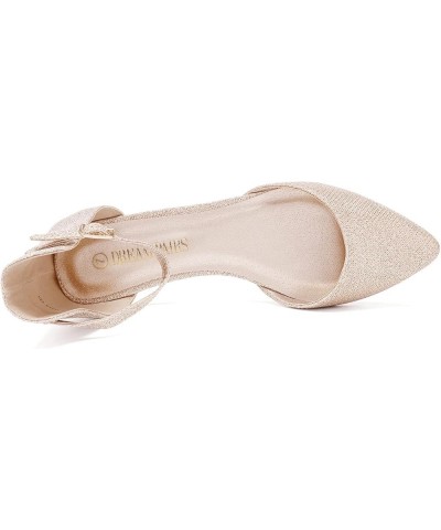 Flapointed Women's Casual D'Orsay Pointed Plain Ballet Comfort Soft Slip On Flats Shoes Gold $15.50 Flats