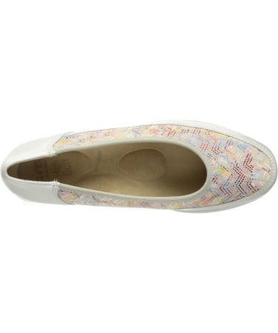 Women's Loafer White Gold Multi Coloured $91.96 Flats