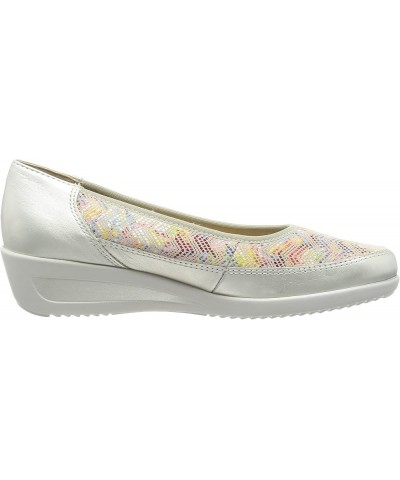 Women's Loafer White Gold Multi Coloured $91.96 Flats