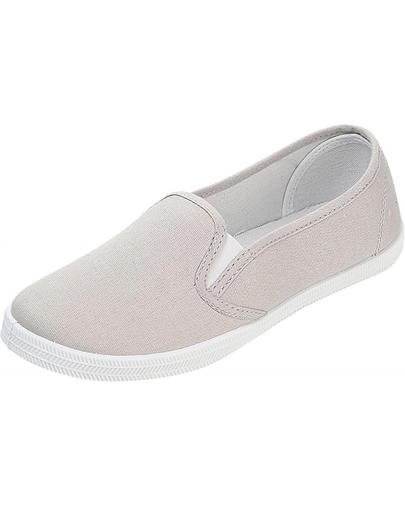 Low Heel Pumps Suede Ballet Flat Shoes Slip ons Women Walking Shoes Comfortable Loafer Shoes Z-01 Grey $9.78 Athletic Shoes