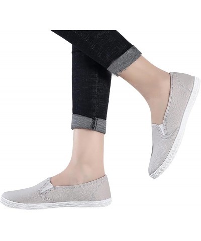 Low Heel Pumps Suede Ballet Flat Shoes Slip ons Women Walking Shoes Comfortable Loafer Shoes Z-01 Grey $9.78 Athletic Shoes