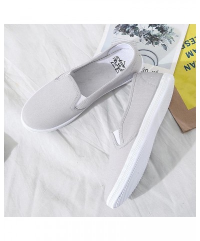 Low Heel Pumps Suede Ballet Flat Shoes Slip ons Women Walking Shoes Comfortable Loafer Shoes Z-01 Grey $9.78 Athletic Shoes