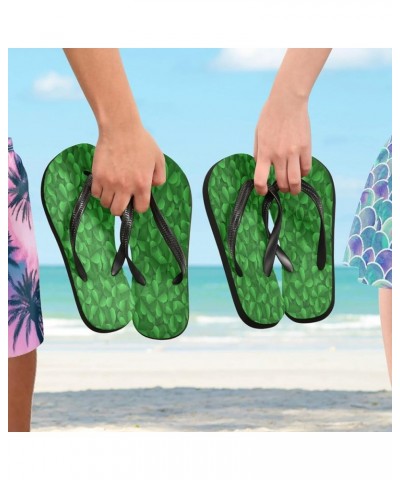 St Patricks Day Clover Leaves Womens Flip Flops Spring Shamrock Green Summer Beach Sandals Casual Thong Slippers Comfortable ...