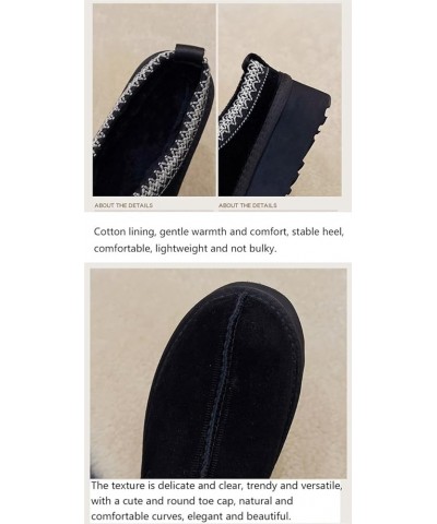 Fashion plush platform slippers Women's trend Mini Fleece Lined boots Platform boots Outdoor indoor slippers Anti slip boots ...