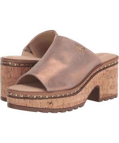 Women's Carita Wedge Sandal Platform Latte $48.96 Sandals