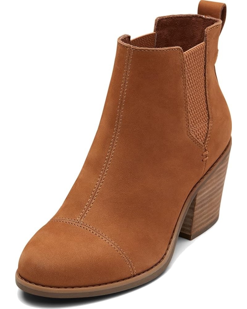 Womens Everly Pull On Casual Boots Ankle Mid Heel 2-3" - Brown Tan $37.65 Boots