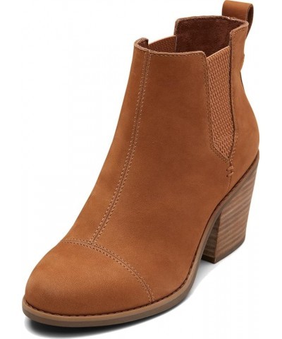 Womens Everly Pull On Casual Boots Ankle Mid Heel 2-3" - Brown Tan $37.65 Boots