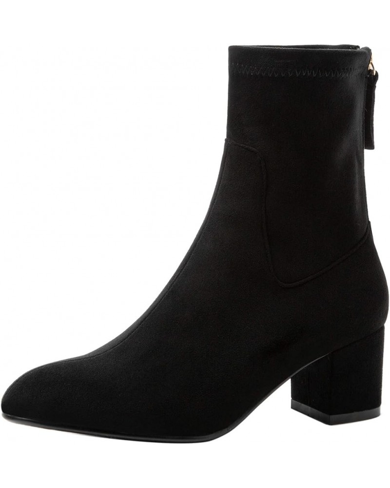 Women Dress Winter Pointed Toe Ankle Boots Zip Black 1 $34.49 Boots