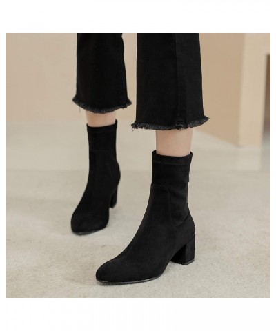 Women Dress Winter Pointed Toe Ankle Boots Zip Black 1 $34.49 Boots