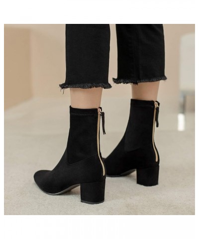 Women Dress Winter Pointed Toe Ankle Boots Zip Black 1 $34.49 Boots