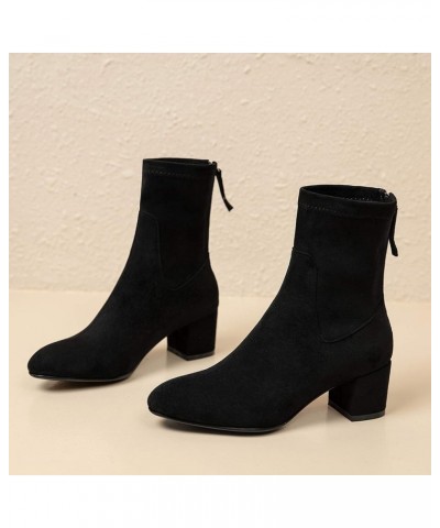 Women Dress Winter Pointed Toe Ankle Boots Zip Black 1 $34.49 Boots